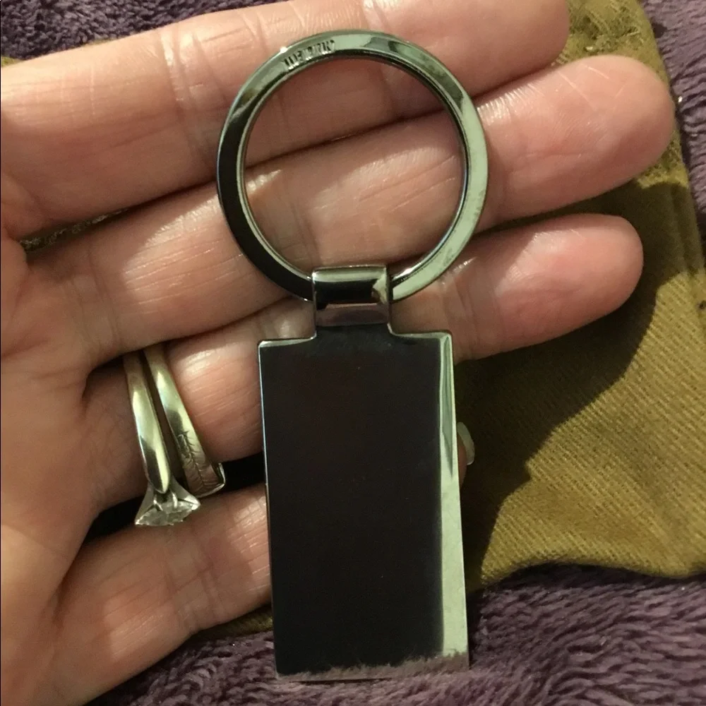 Authentic Gucci Black Crocodile Keychain & Dust Bag